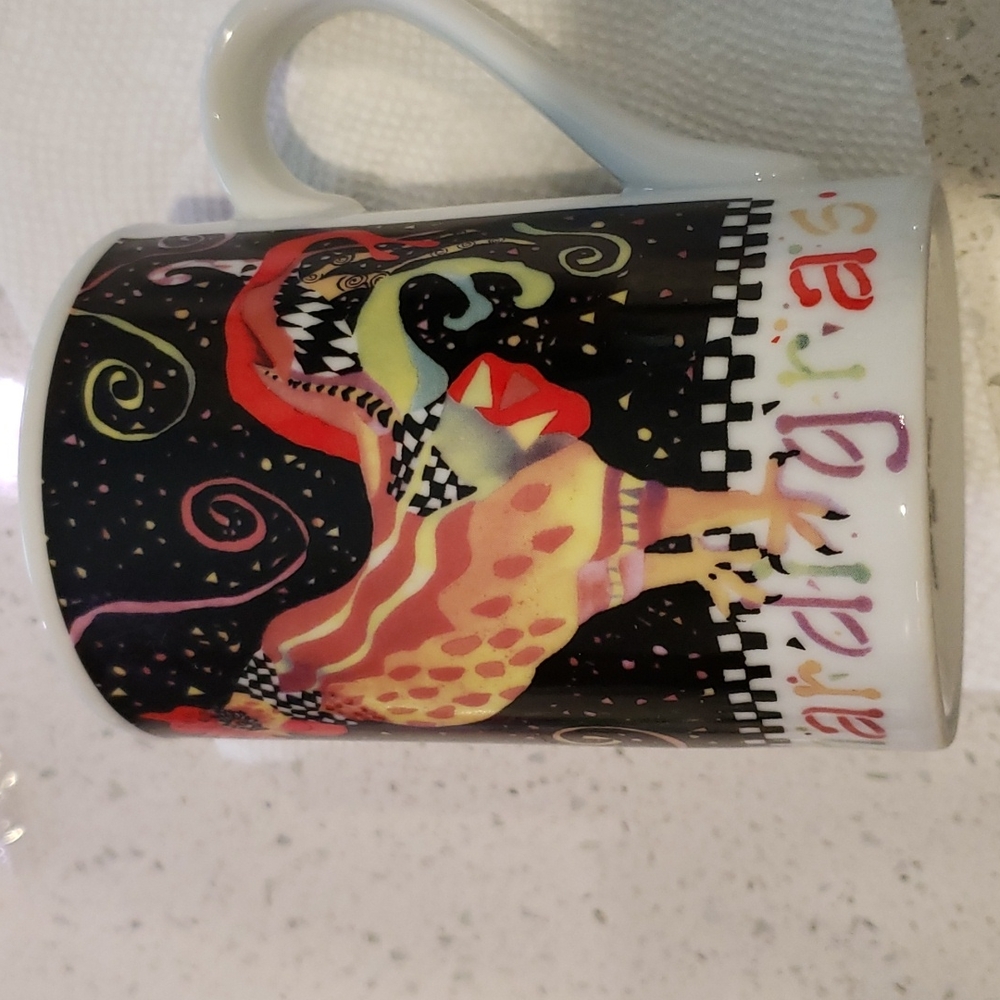Poultry in motion Mardi gras mug